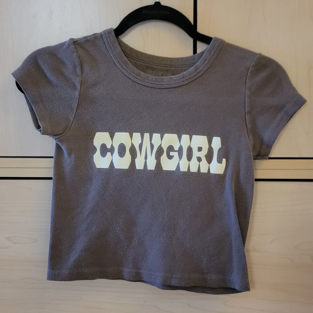 Brandy Melville cowgirl baby tee